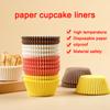100pcs Paper Cupcake Mold Disposable Liners Kitchen Baking Cake Mold Solid Color Greaseproof Baking Dessert Cake Cup Mold ARI