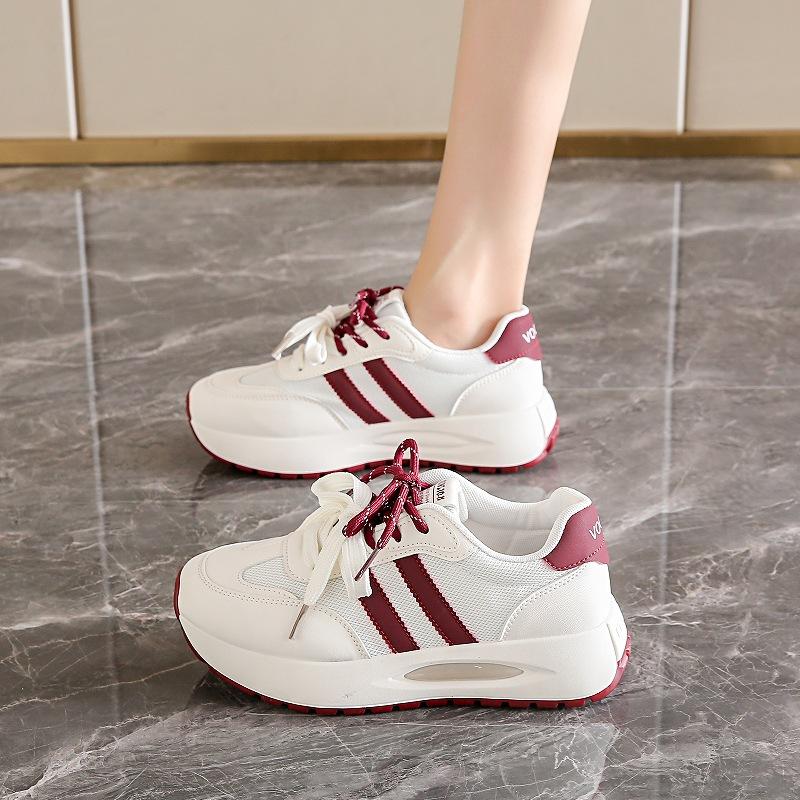 Наступая на дерьмо вафли с тонкой талией туфли Forrest Gump женские весна 2025 новые популярные повседневные туфли для папы на платформе