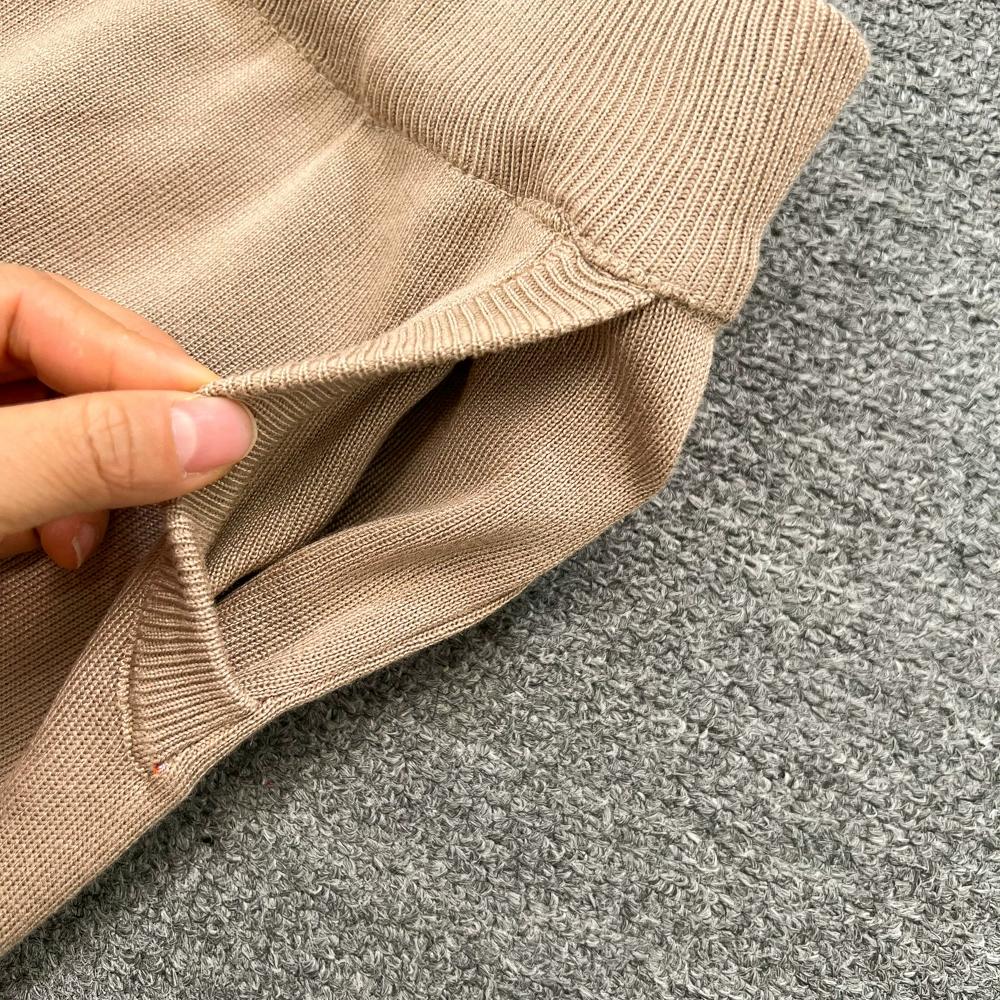 Осень-зима, винтажный однотонный вязаный свитер, брюки, комплект из 3 предметов, женский спортивный костюм, куртка на молнии с длинными рукавами, пальто, жилет, брюки, наряды