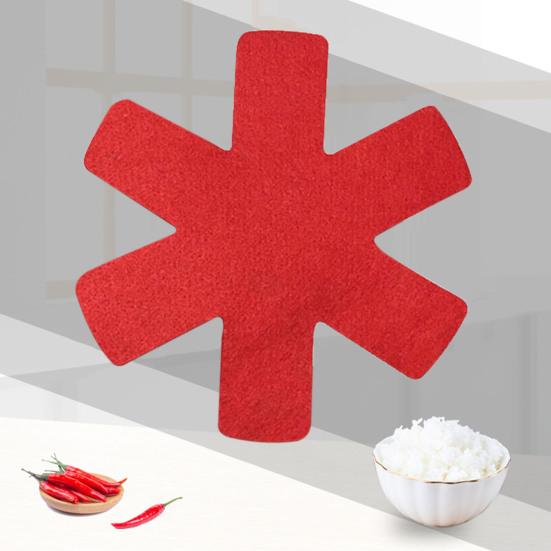12 Pcs Non-stick Pan Protective Mat 3 Sizes Water Absorbent Soft Anti-scalding Avoid Scratch Pot