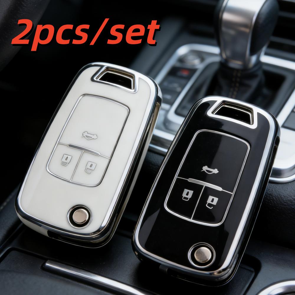 2 шт. Чехлы для корпуса автомобильного ключа для Opel Astra Corsa Mokka Buick Chevrolet Cruze Aveo Malibu Trax Sail