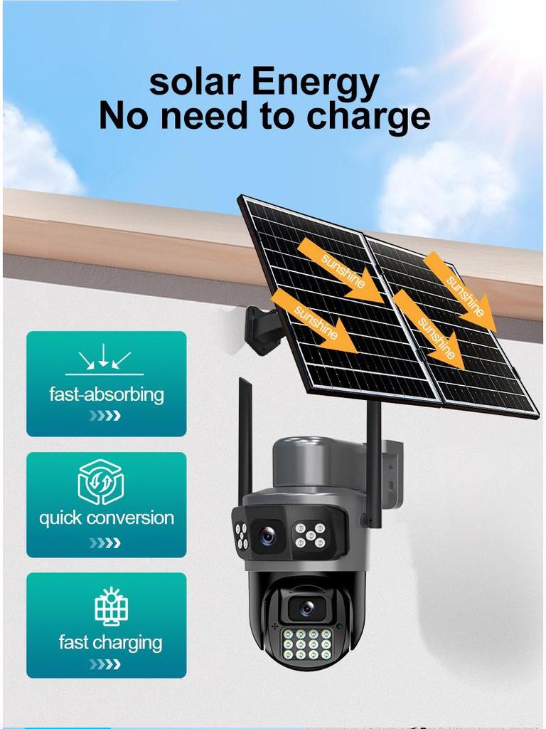 AOV Outdoor 5K Solar Binocular Camera with Smart 4G Night Vision Monitoring