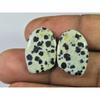 15.85Cts. Natural Dalmation Jasper (14mm X 21mm Each) Cabochon Match Pair SK-2525