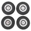 RC Car Tires Rubber Sturdy Remote Control Pickup Truck Wheel Tires Replacement for MN82