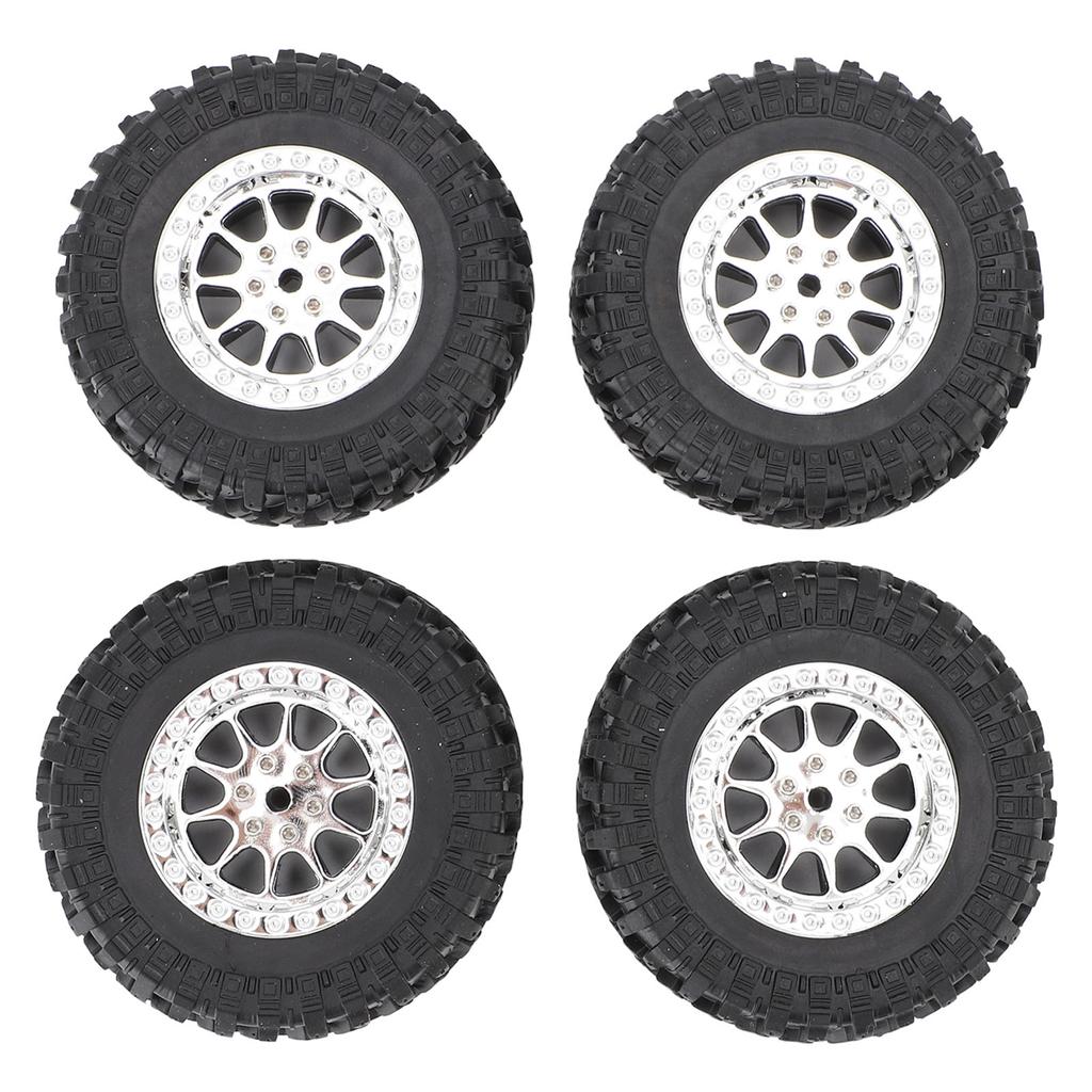 RC Car Tires Rubber Sturdy Remote Control Pickup Truck Wheel Tires Replacement for MN82