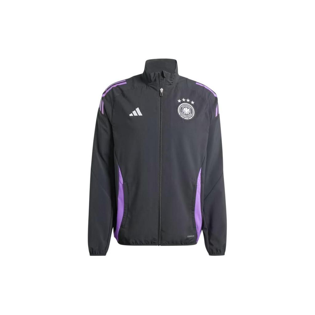 adidas ГЕРМАНИЯ TIRO 24 СОРЕВНОВАНИЯ ПРЕЗЕНТАЦИОННАЯ ТРЕК-КУРТКА Футбольная майка Германия Мужская Черная IP8255