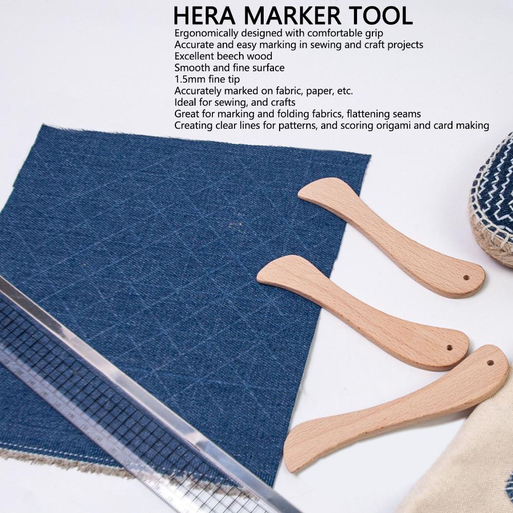 2Pcs Ergonomic Grip Marker Tool Multi-Function Design Paper Folder Creaser For Sewing Projects