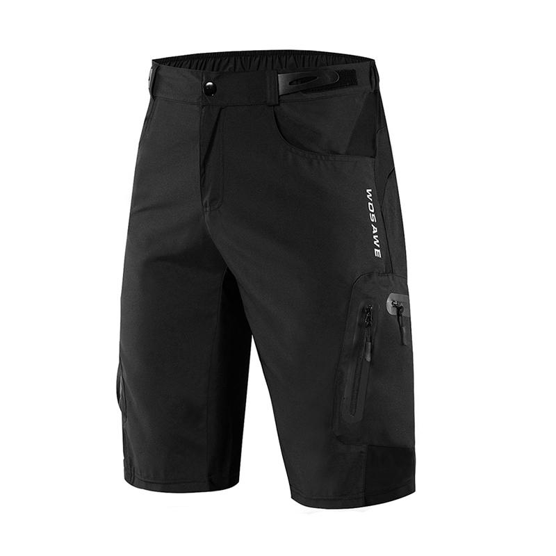 Велосипедные шорты WOSAWE, мужские повседневные шорты для езды на горном велосипеде, дышащие, свободного покроя, быстросохнущие