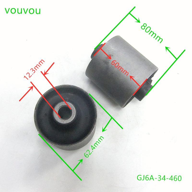 Car accessories GJ6A-34-460 front suspension mechanisms chassis lower control arm bushing rubber for Mazda 6 2002-2008 GG GY
