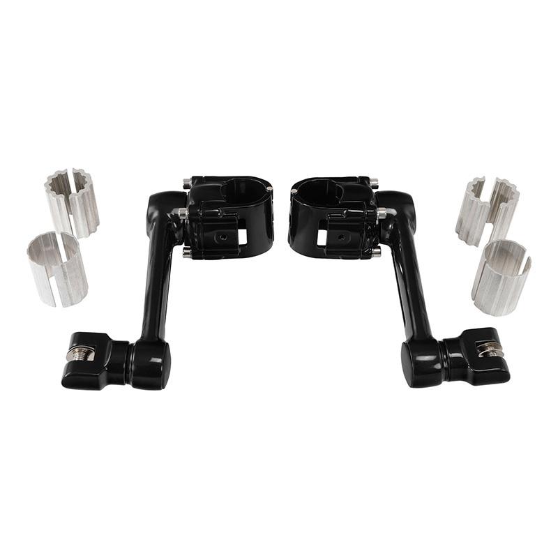 Motorcycle 25mm 32mm 35mm Footrests Front Foot Peg Mount For Honda Goldwing 1800 GL1800 Black/Chrome