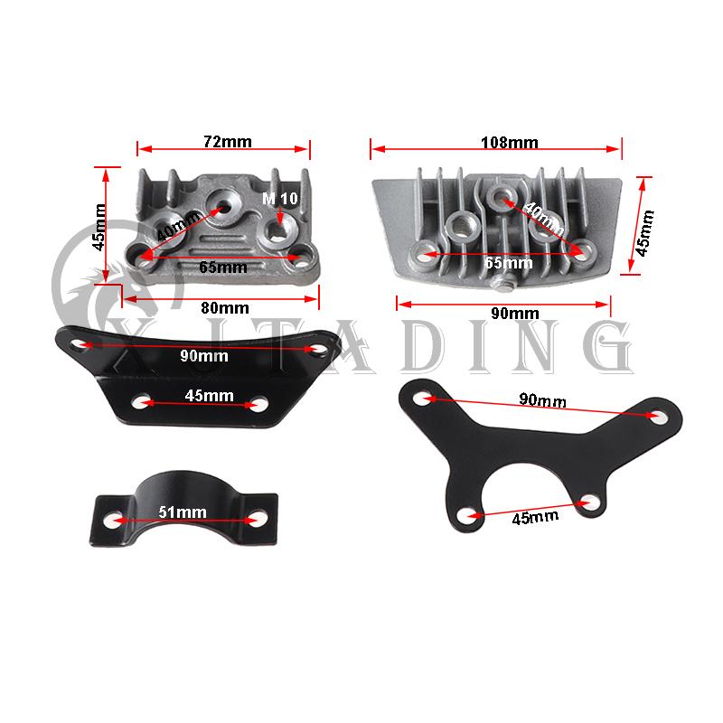 Мотоциклетный масляный радиатор, комплект масляного радиатора для Honda Monkey Yamaha Kawasaki 50cc-140cc Pit Dirt Bike Scooter Moped Enduro Motocross