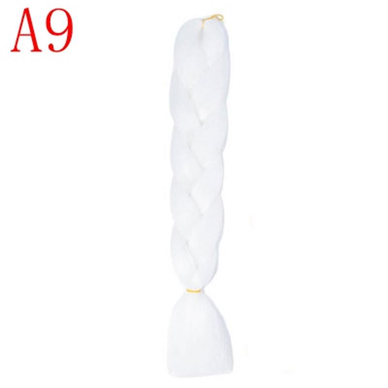 Синтетические плетеные волосы Ombre, 88 цветов, доступные наращивания волос крючком, прически с большой косой