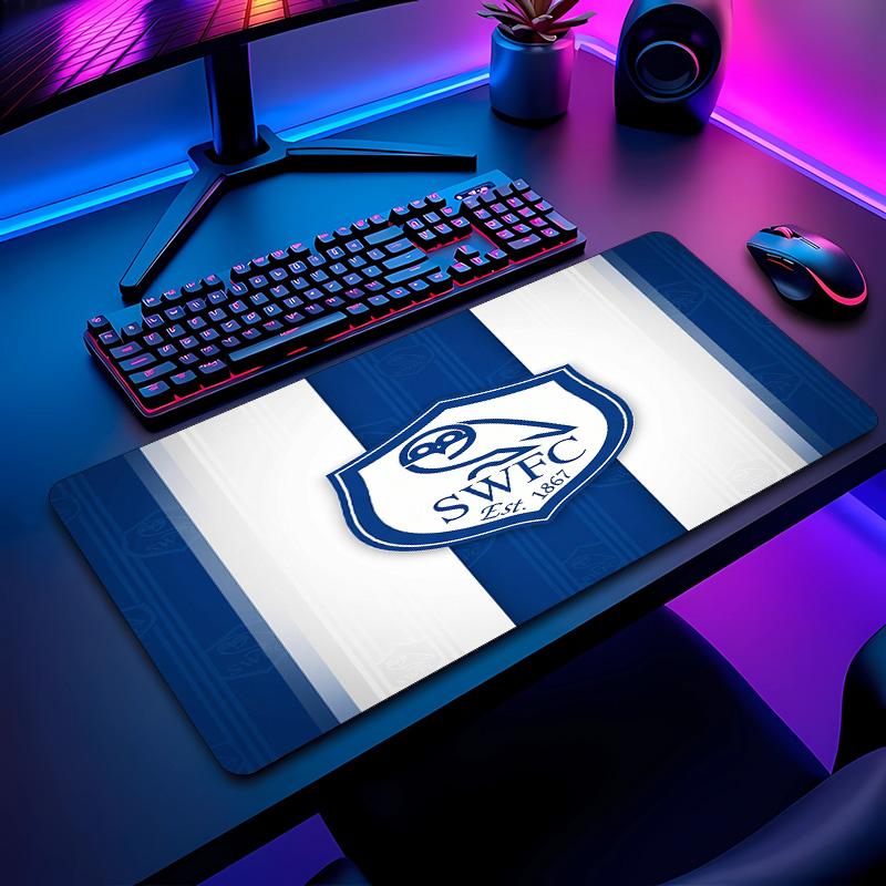 Sheffield Wednesday Football Pattern Mouse Pad Non?Slip Rubber Base Gaming Mousepad For Desk Office Home