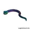 3D Printed Figures Movable Joint Snake Decoration Creative Reptile Snake Fish Tank Landscaping Figurines Crafts Gift Ornament