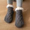 Couple Socks Fashion Pattern Keep Warm Washable Non Slip Knitting Floor Socks for Home
