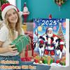 Cow Advent Calendar 2025 24 Days Christmas Countdown Calendar with 2D Acrylic Highland Cow Hanging Ornaments Cute Cow Christmas Tree Pendant