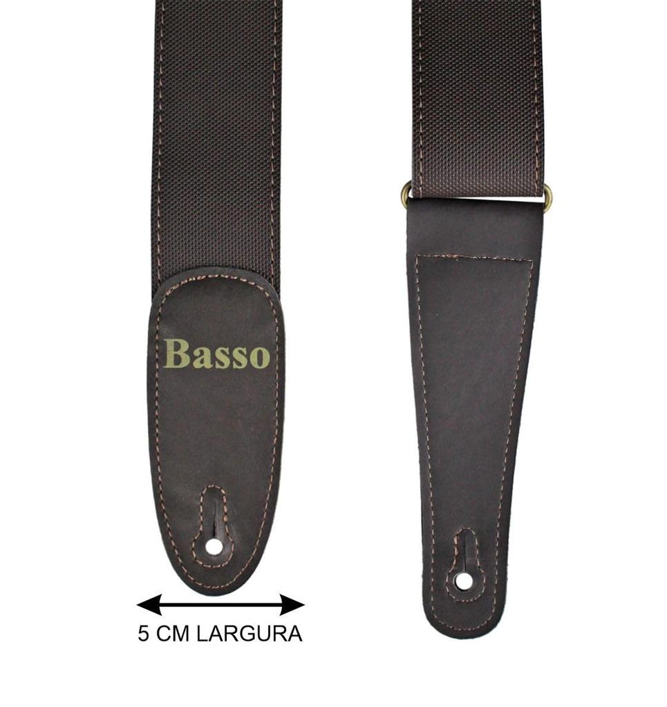 BASSO Guitar Strap EX 32 Brown Attack Series