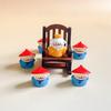 1/3/5/6pcs Emperor Desktop Ornament Handmade Craft Mini Miniature Ornament Desktop Display Resin Miniature Model Lawn Pot Decor