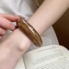 Smudging Irregular Wide Bracelet Curved Retro Hand Ring Creative Acrylic Open Bangle  Decoration