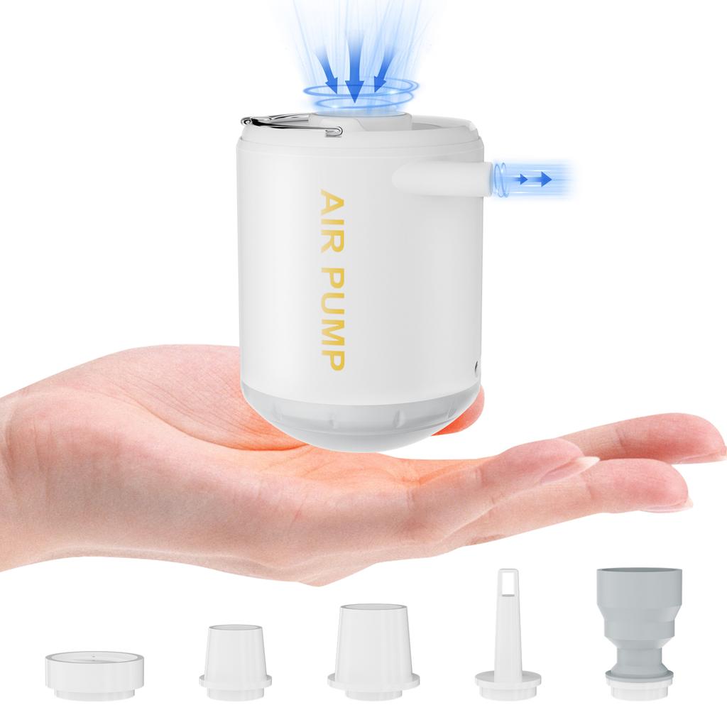 Portable Air Pump Cordless Electric Air Pump Quick Inflate Deflate for Pool Floats Air Mattress
