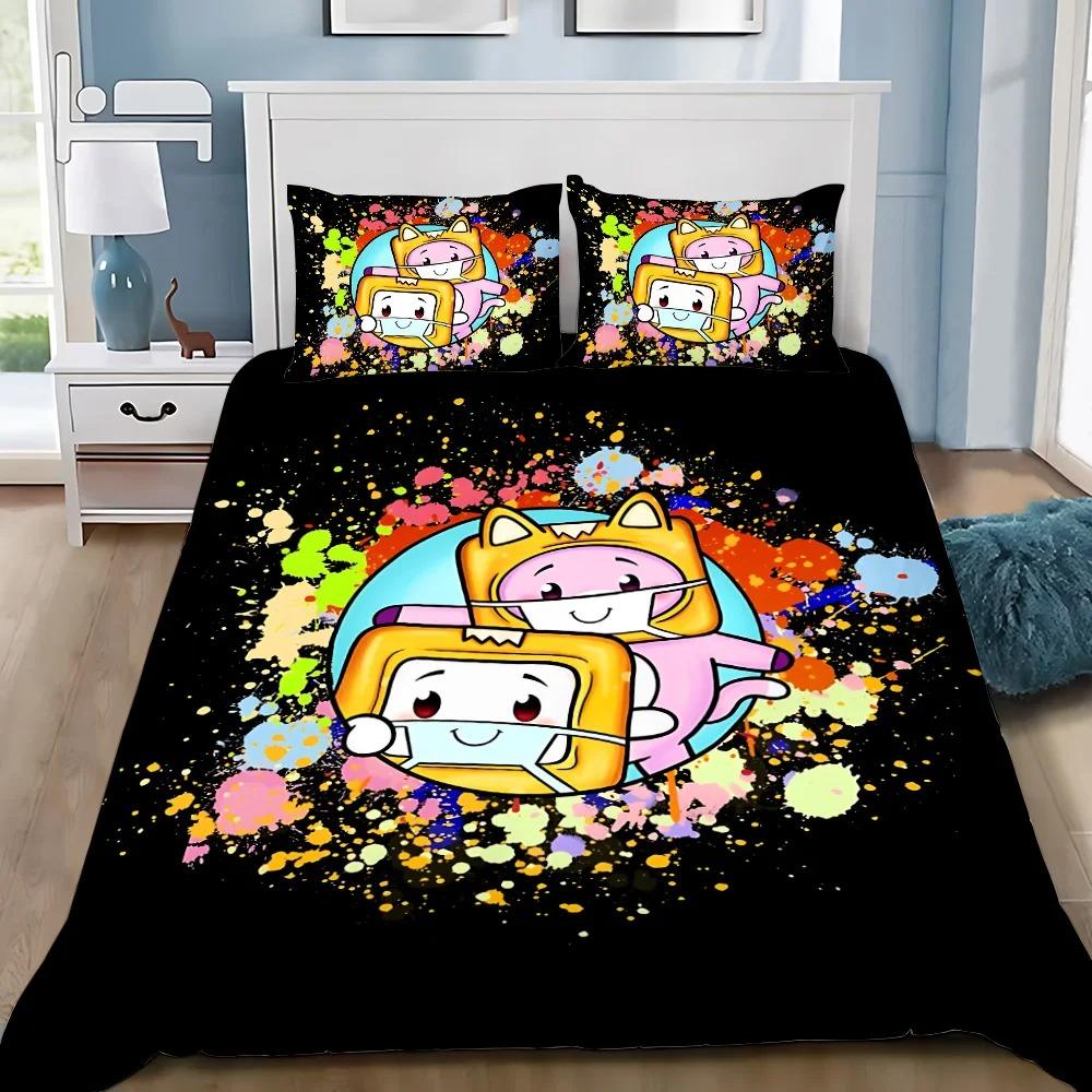 Изысканный 3D Lankyboxe Обои Foxy Boxy Принт Постельное Белье Пододеяльник Одеяло Кровать Взрослый Юношеский Девочка Мальчик Подарок