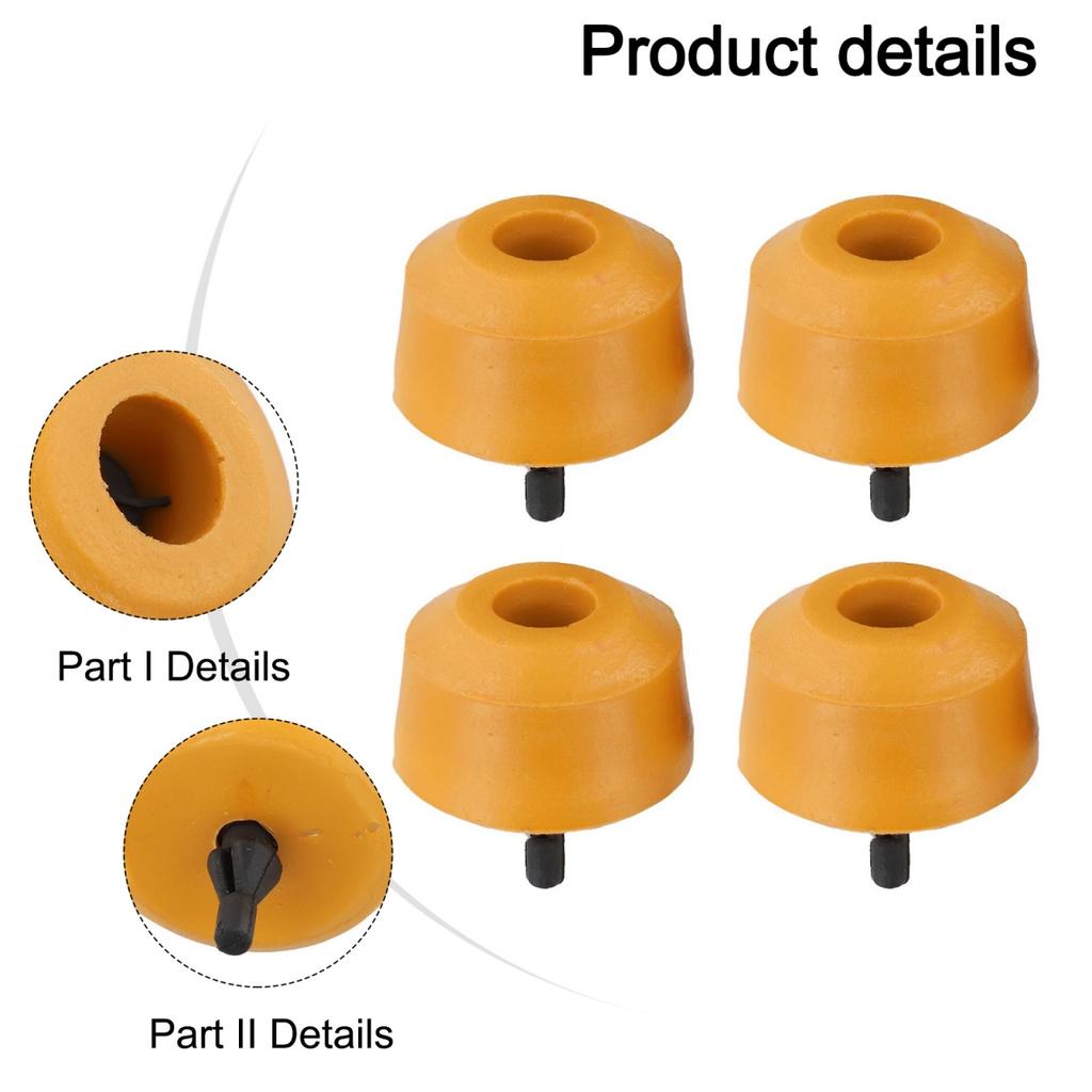 4 Pieces Set Leaf Spring Buffer Rear Bump Stop Compatible With MK3