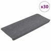 VidaXL Self-Adhesive Stair Treads 30 Pcs Grey 65x24.5x3.5 Cm, Tread, Tread Mat 3365913