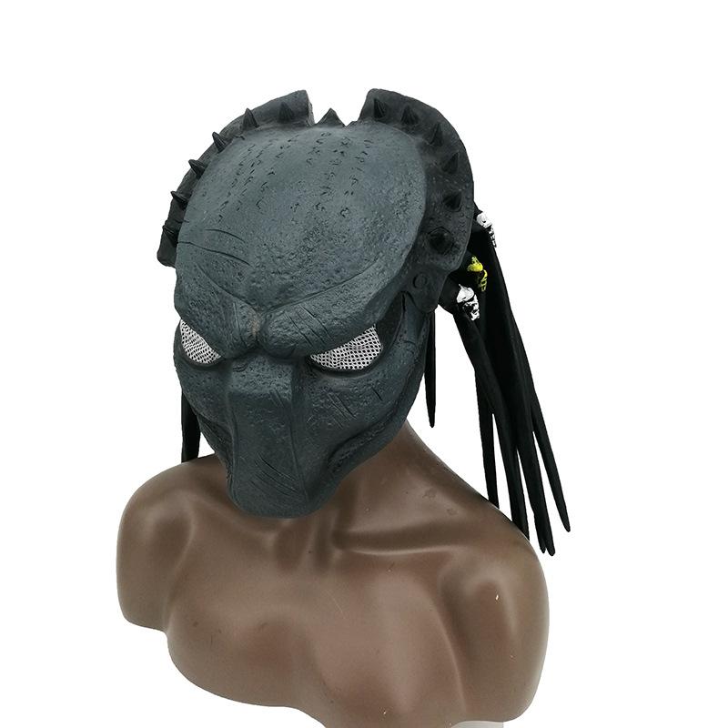 New Glowing Predator5Huntress Mask Alien Battle Halloween Glow-in-the-Dark Headgear Adult Mask