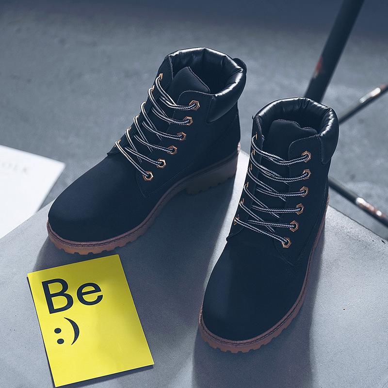 Fashion Autumn Winter Boots Women High Top Boots Platform Ladies Ankle Booties Comfortable Woman Shoes Casual Female Mid Calf Botas