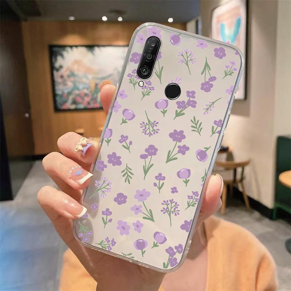 Цветочный Романтический Кружевной Узор Чехол для Телефона Для Huawei P30 P20 Lite Mate 20 Y6 Y7 P Smart 2019 Honor 20 50 Прозрачный Чехол
