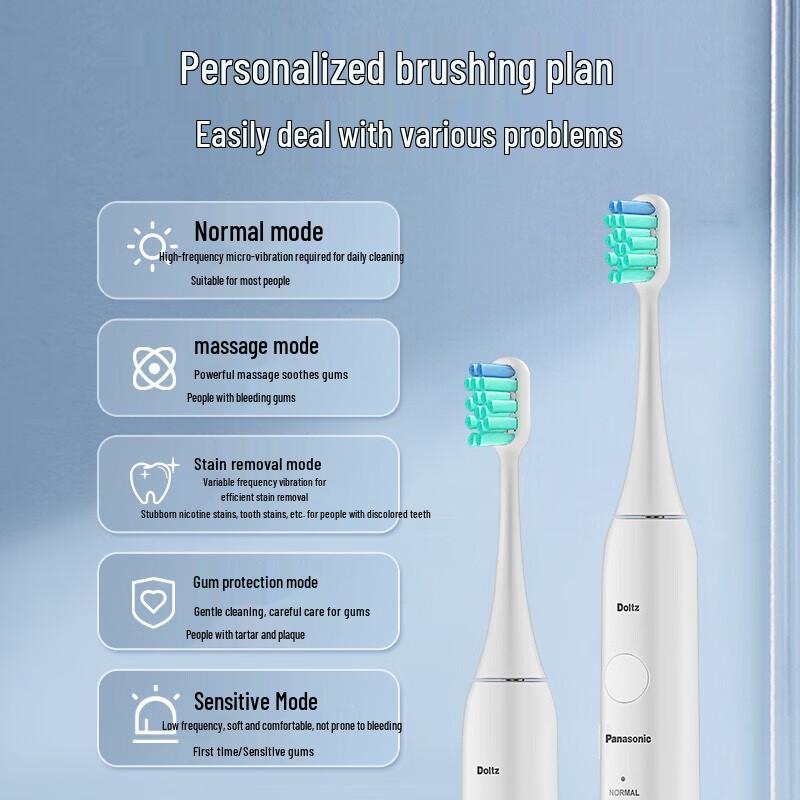 Panasonic Sonic Vibration Electric Toothbrush EW-DC01