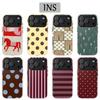 Чехол Clmj в горошек для IPhone 17 17e 16e 16 15 14 13 12 11 X XS XR XSMAX 7 8 Air Pro Max Plus Двухслойная задняя крышка