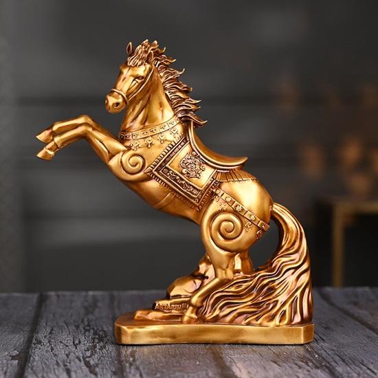 Feng Shui Horse Statue Height  22.86 Cm for Wealth and Success. Lucky Horse Sculpture for Prosperity