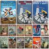 Artisian Cycling Decorative Plaque Bicycle Metal Sign Bike Sport Tin Plate Wall Decor Garage Bar Pub Club Hotel Cafe Kitchen