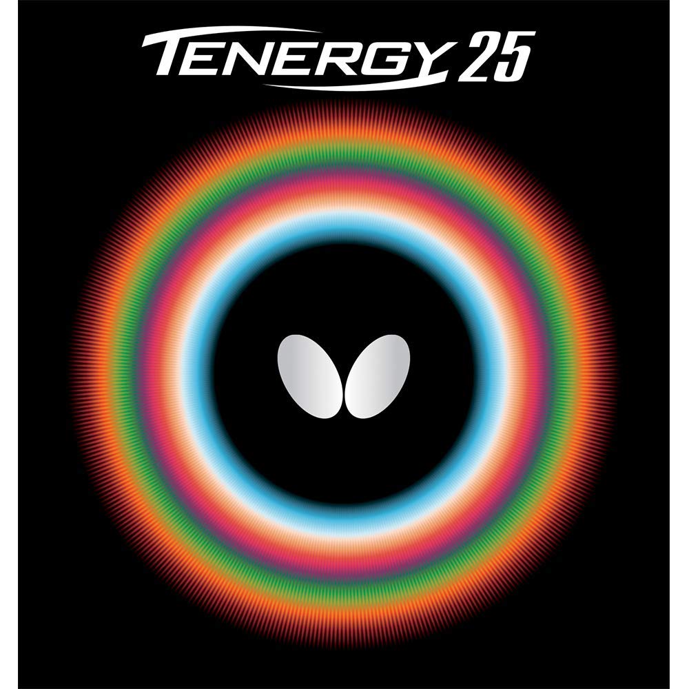 Butterfly Table Tennis Rubber Tenergy 25 Back Soft Tension 05810 Black Extra Thick (Spin)