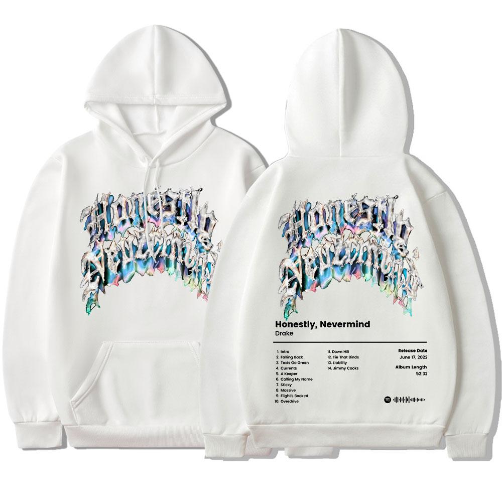 2022 New Rapper Drake Music Album Honestly Nevermind Hoodie  Men/women Casual Sweatshirt Streetwear Fashion Hip Hop Pullovers