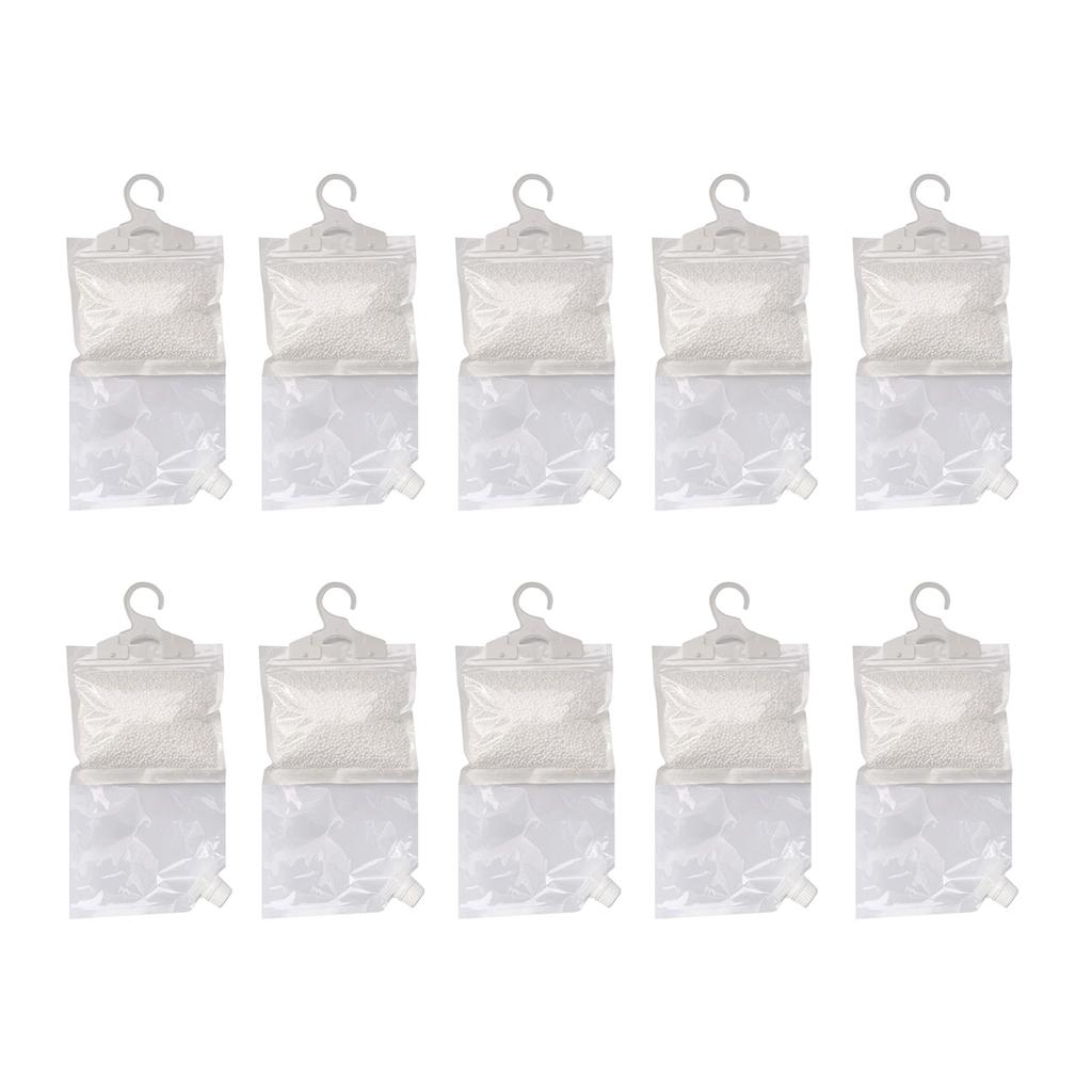 10 шт. Пакет осушителя для шкафа Поглотитель влаги Удалитель от влаги, плесени и запаха в спальне, ванной комнате, гараже, кухне