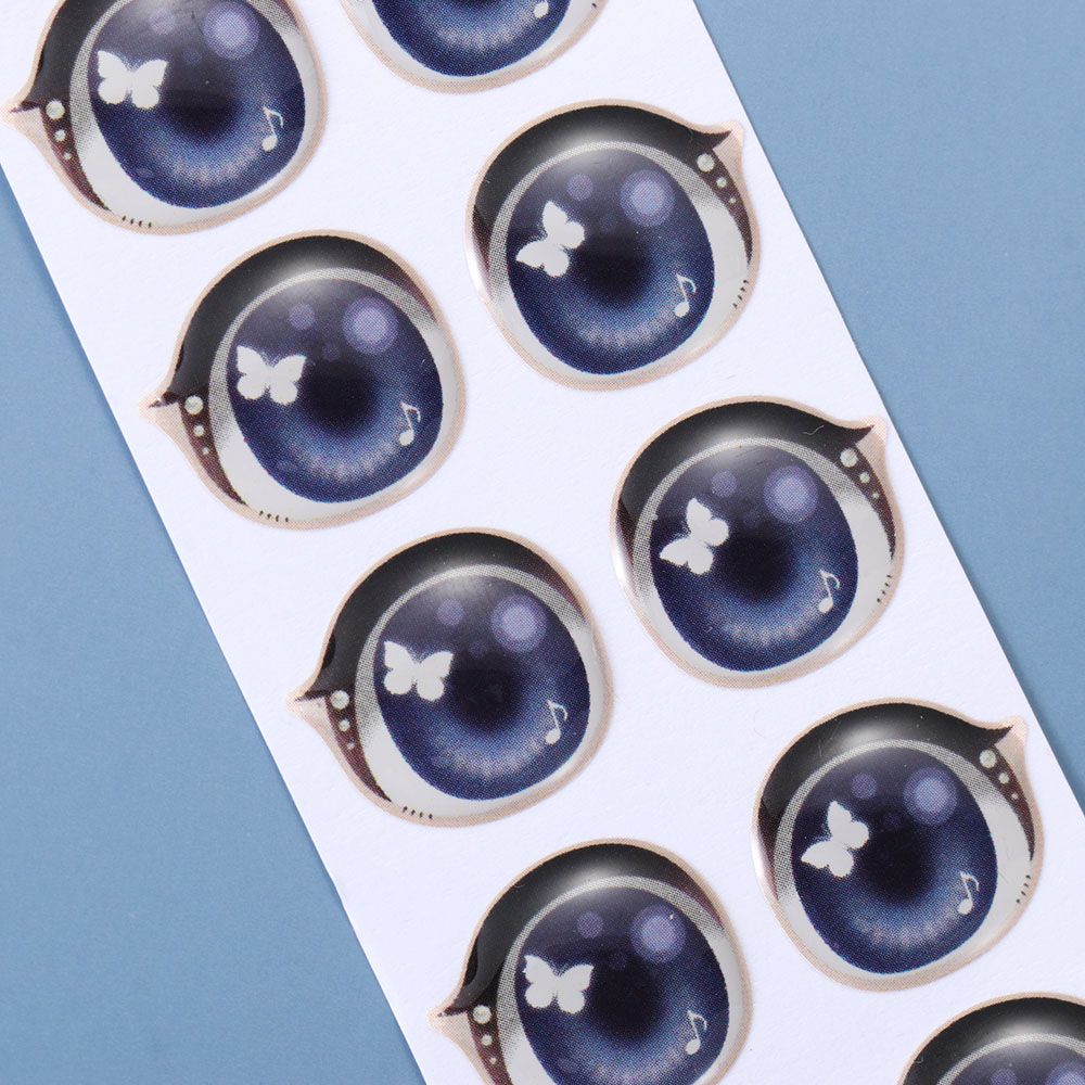 Аксессуары аниме фигурка куклы милые наклейки лицо орган Пастер мультфильм глаза наклейки глиняные наклейки