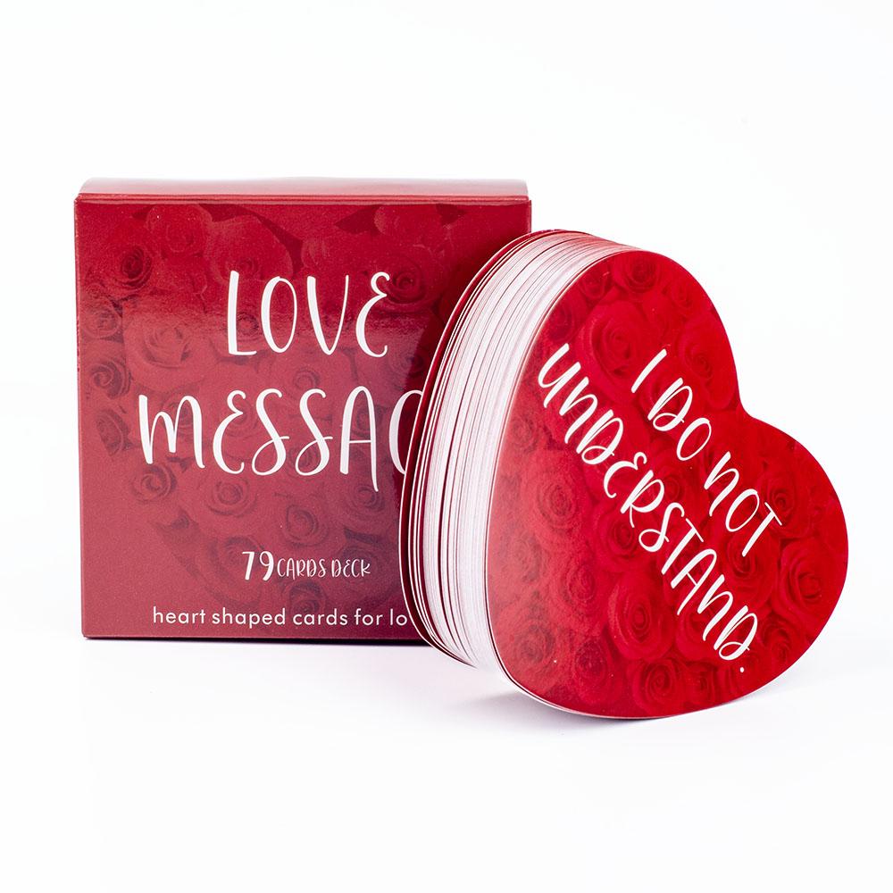 Карты Оракула Любовных Посланий 79 Карт Игра для Досуга в Форме Сердца Карта Таро