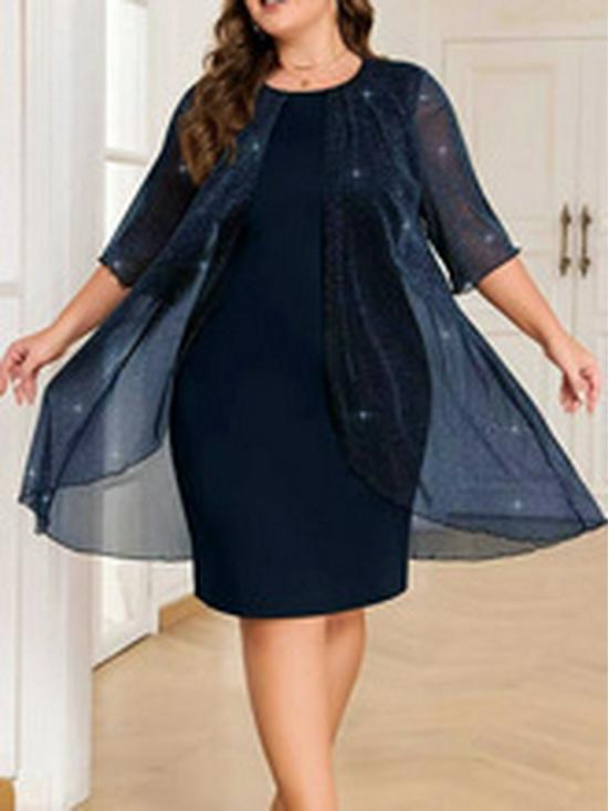 Элегантное европейское и американское платье-шаль с золотой и серебряной нитью - Сексуальное вечернее ципао с разрезом и блестящим шарфом