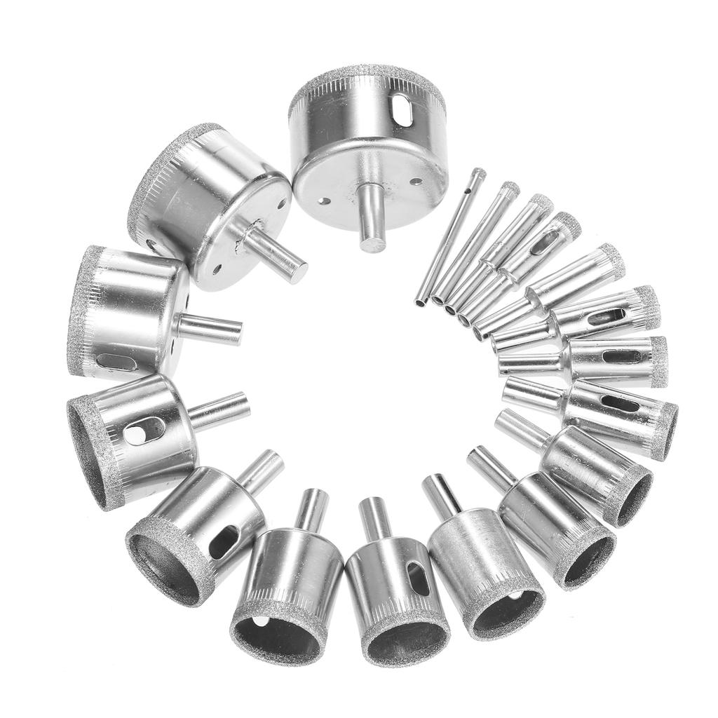 18 шт. алмазных сверл для керамики, набор сверл для алмазной кольцевой пилы 0,2 дюйма ~ 2 дюйма