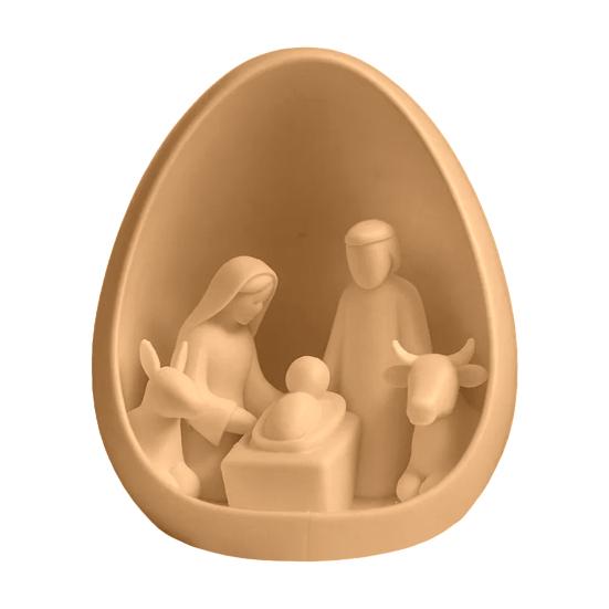 Прочная скульптура из ПЛА-пластика, 3D-печатное яйцо?Фигурка Рождественского вертепа, Святое Семейство, Ясли, DIY, Ручная роспись, Декор, Минималистичный