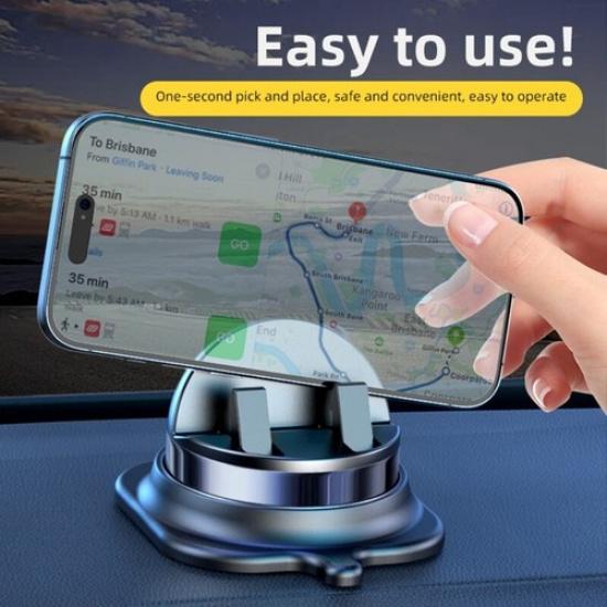 Car Dashboard Phone Mount Support Bracket, 360 Degree Rotatable Vehicle Holder