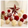Plastic Painted Ball Christmas Tree Ornament DIY Crafts New Year Christmas Balls Pendant Hanging Ornament Gifts Boxes Party Deco