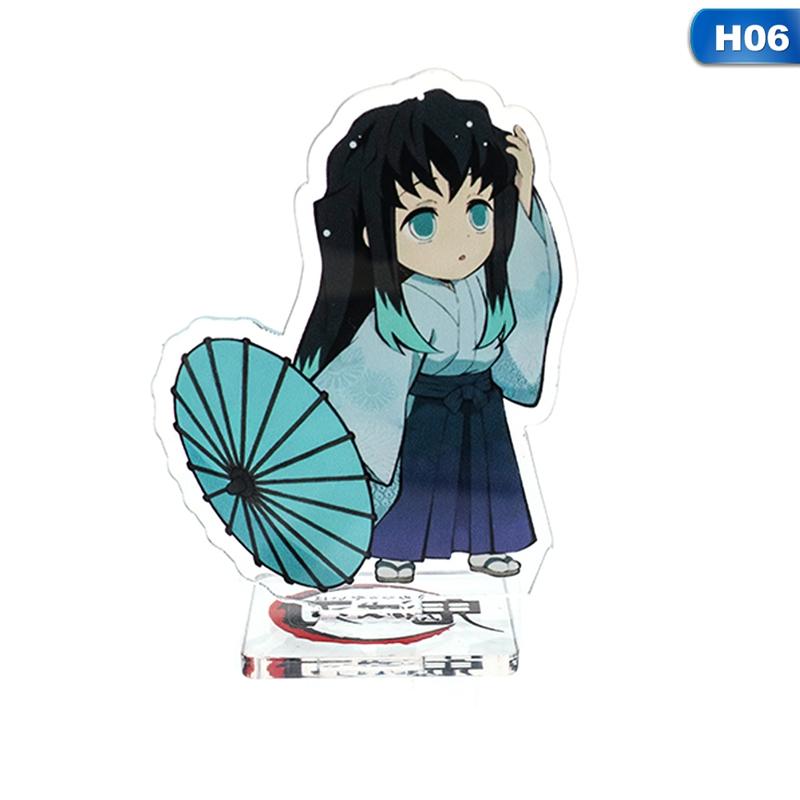 Аниме Demon Slayer мультипликационный персонаж прозрачная акриловая подставка кукла модель игрушки настольное украшение подарок