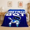 Игровой Astro Bot Мультяшное Фланелевое Одеяло Мягкое Теплое Плед для Спальни Гостиной Кровати Путешествий Кемпинга Пикника Подарок Ребенку