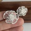 925 Silver Vintage Earrings For Women Trendy Simple Flower Earring Jewelry Prevent Allergy Party Accessories