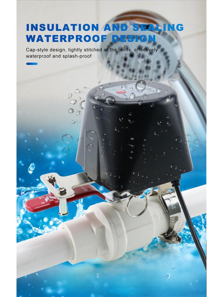 Контроллер робота-клапана Tuya Smart WiFi для датчиков обнаружения протечек