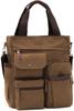 Tote Bag Shoulder Bag 2way Canvas Casual with Strap Brown [Mikketa] Men's