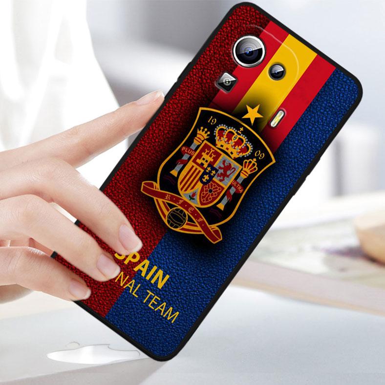 Spain Spanish Red Flag Cover For Xiaomi Mi 13 Pro Lite 12X 12 11 11T 11i 10T 10 Pro Lite Ultra 5G Black Phone Case